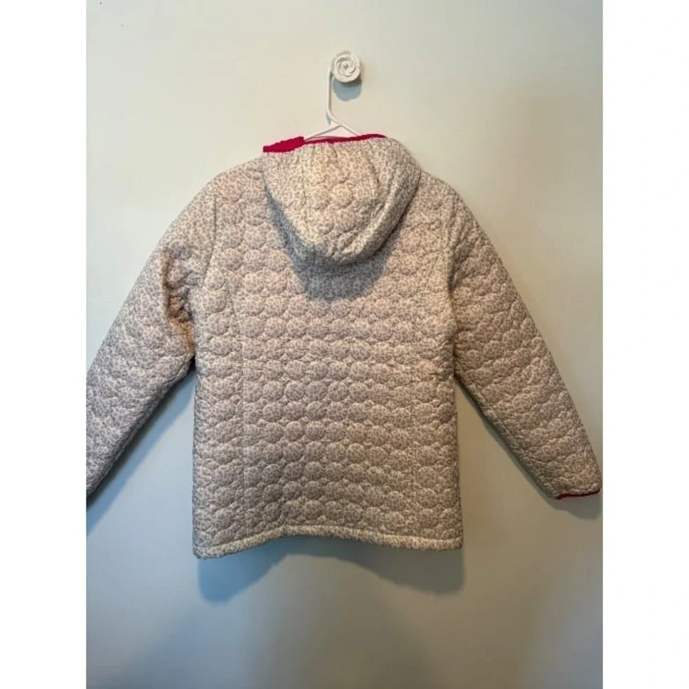 Land's End XL EUC Girls Jacket White Animal Print